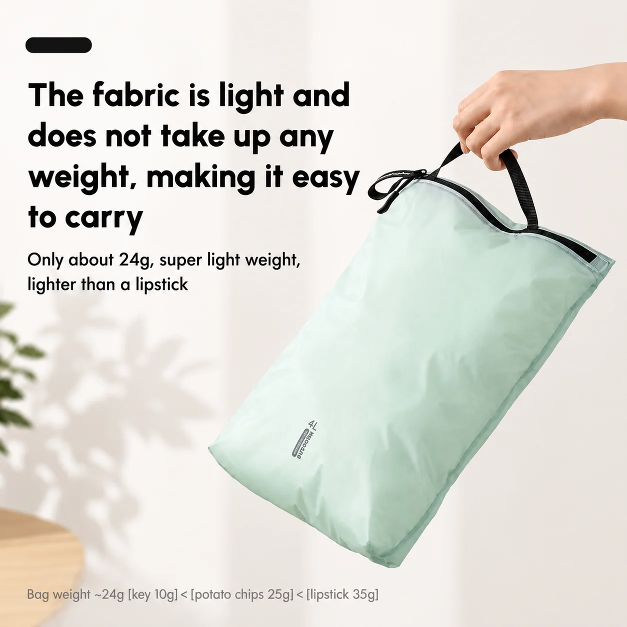 Tas Penyimpanan Perjalanan Tahan Air Ringan, Organizer Pakaian dengan Ritsleting untuk Perlengkapan Mandi, Kaos Kaki, Pakaian Dalam, dan Bagasi