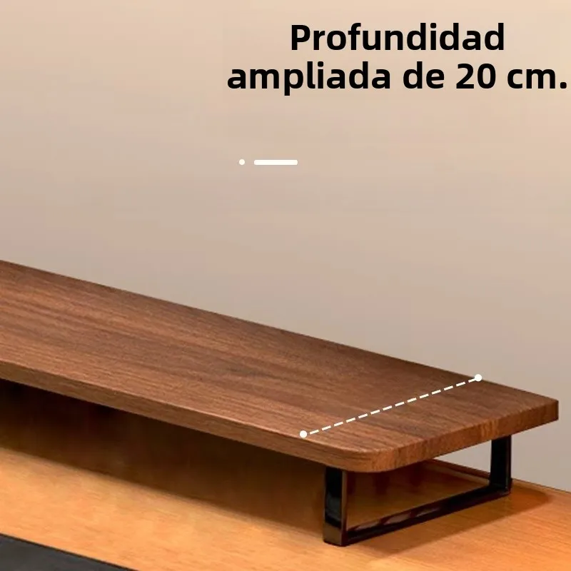 Soporte Elevador de Monitor de Computadora Moderno y Minimalista, Estante de Almacenamiento para Escritorio de Oficina, Sopor...