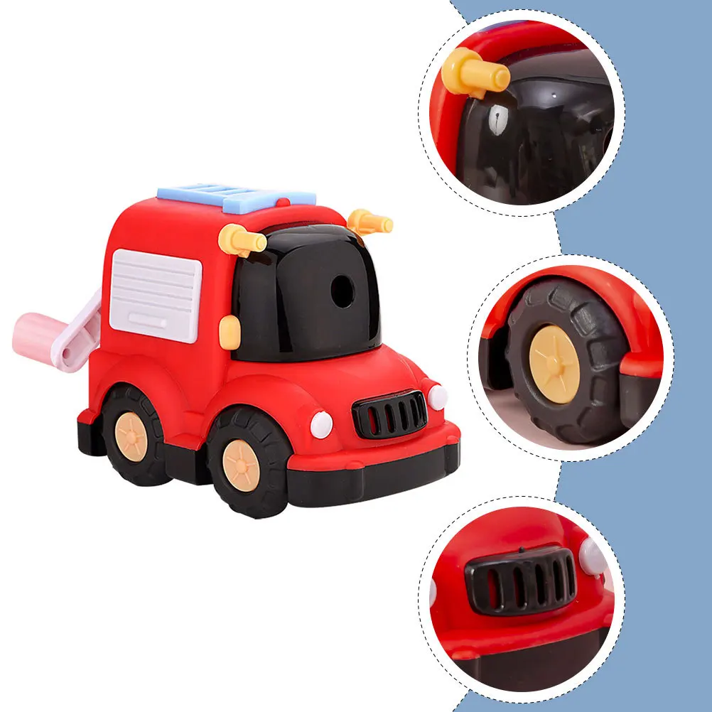 

Cartoon Pencil Sharpener Car-Shaped Manual Kids Students Supplies Lightweight Practical Gift for Children School Office