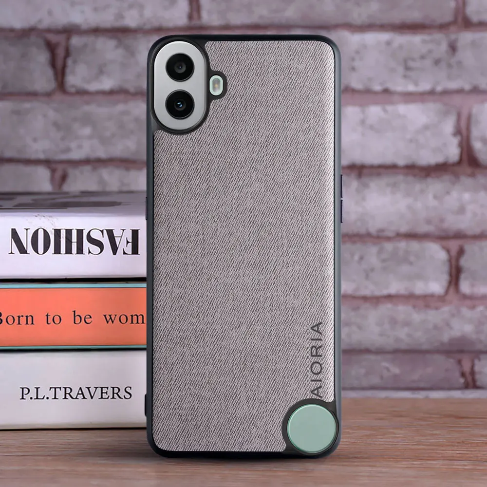 Textile Leather Case for Nothing CMF PHONE 1 soft TPU with back hard PC material protection cover for nothing CMF PHONE 1 Case