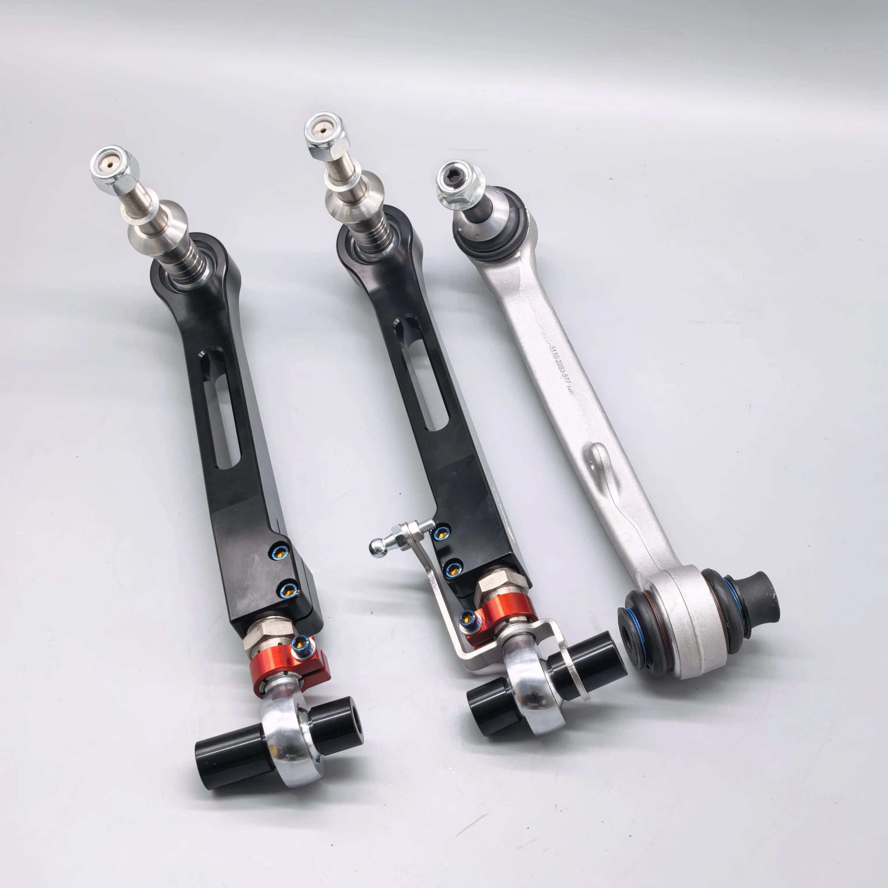 For BMW E82 E88 E90 E91 E92 E93 Adjustable Front Lower Control Arms – Roll Center Camber Track Width Adjustment