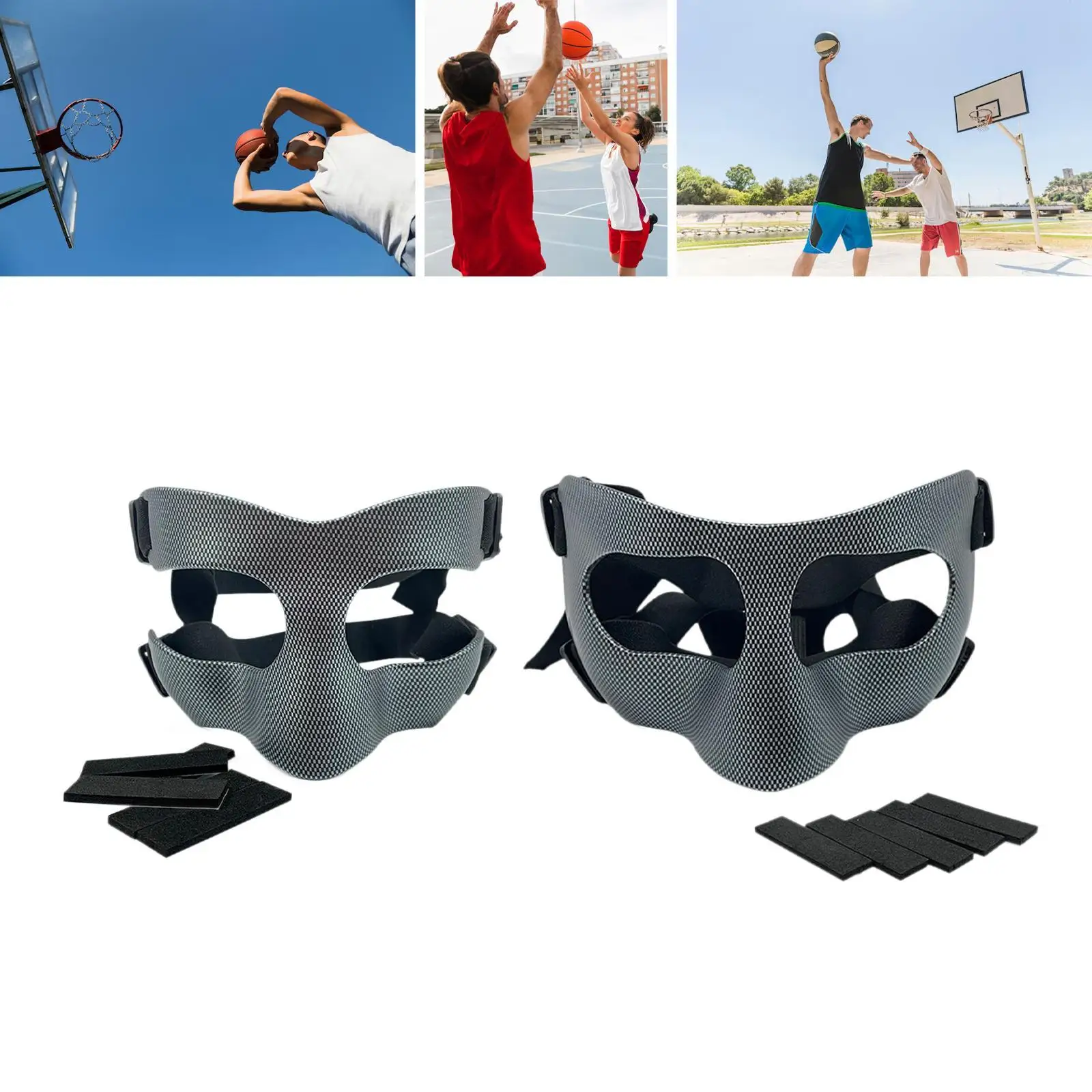 

Adjustable Face Mask Soccer Shock Resistant Comfortable Practical Nose Guard