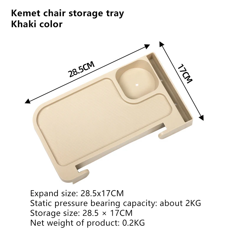 1PC Outdoor Camping Chair Side Storage Tray Recliner Chair Tray Camping Accessories Folding Universal Cup Holder Tool view 6