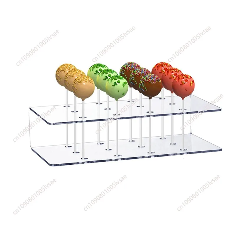 12-Hole Lollipop Display Stand Rainbow Wave Board Candy Display Tray Wedding Party Decorative Lollipop Stand