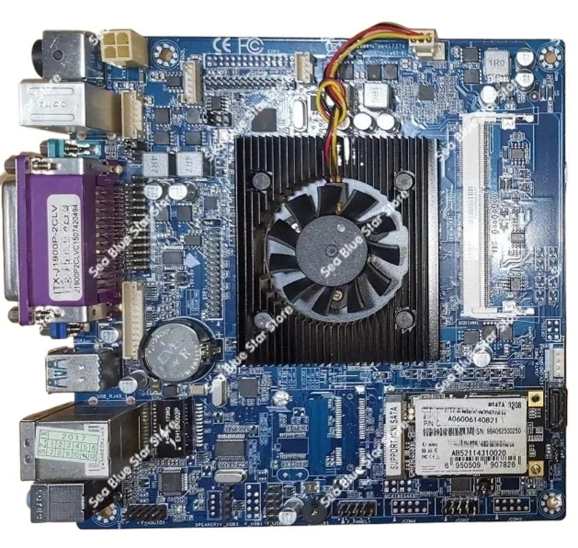 ITX-J1900P-2CLV industrial board all-in-one machine cash register main board DDR3 memory,  second-hand disassembly main board