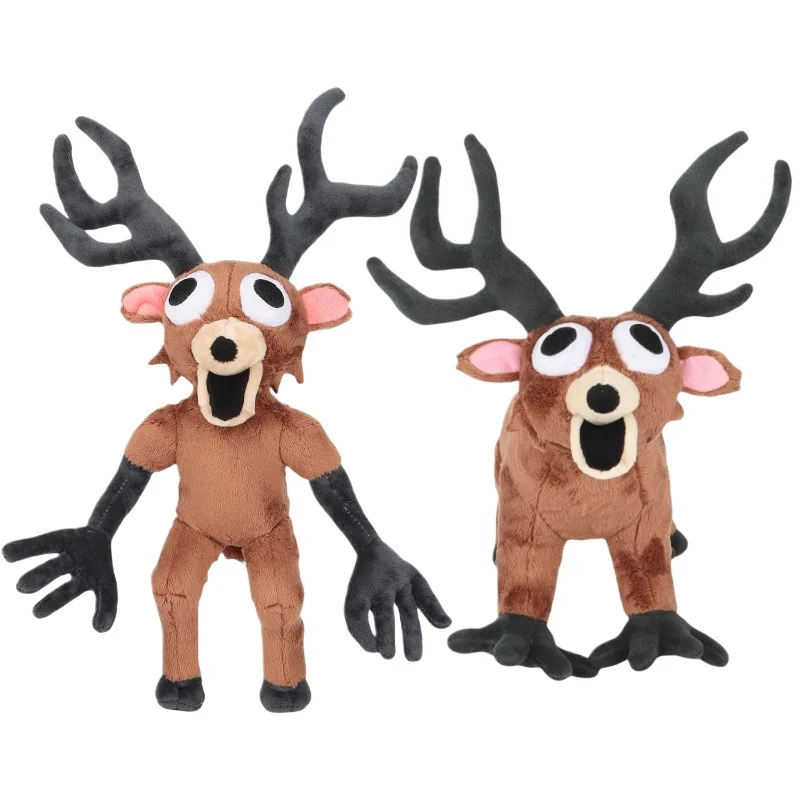 

New 38cm 99 horror game Forest Deer Plush Toys Movie Stuffed Animals Deer Toy Fans Birthday Gifts Toys for Kids Halloween Gift