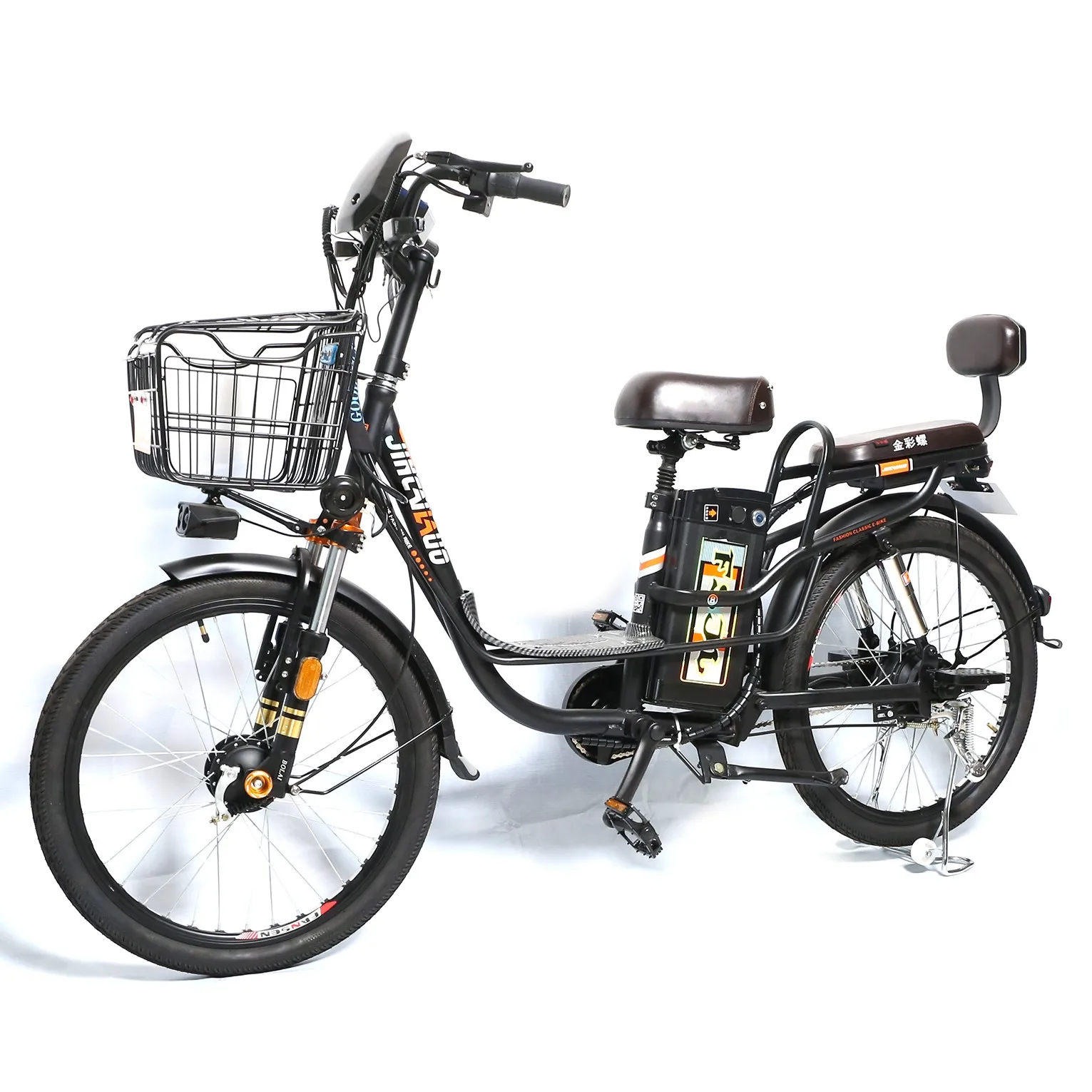 

Wholesale Cheap Electric City Bike 24Inch Tyres 350W Motor Full Aluminum Alloy Hydraulic Front Fork