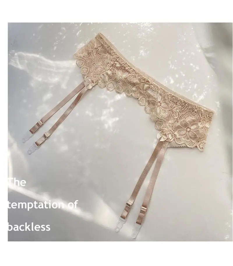 Medias ajustables con encaje, calcetines largos de tubo para mujer con banda en la cintura, clips antideslizantes para liguer...