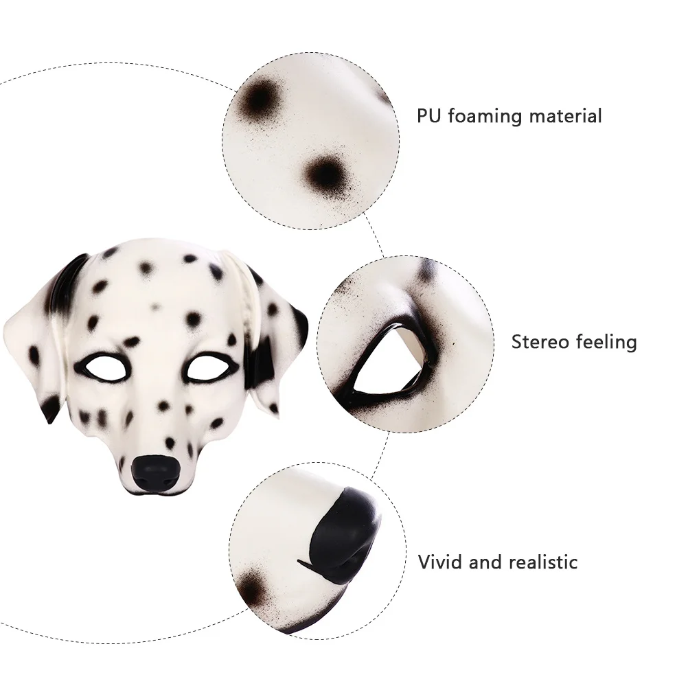 Máscara blanca creativa para fiesta de animales, decoración para actuación de Halloween, accesorio de juego de rol Unisex, accesorio para fotografía, 1 ud.