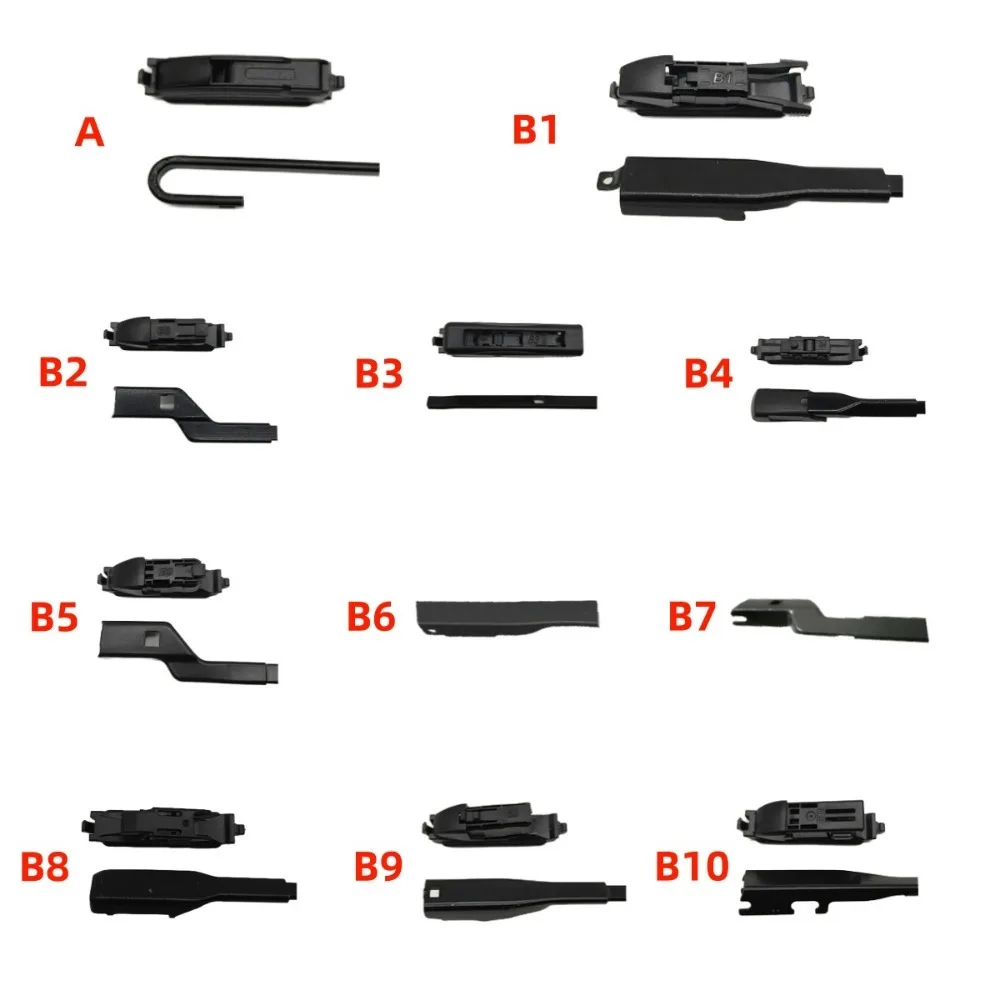 2PC Replaceable wiper connector for windshield wiper(only J-hook wiper connector,other connectors in the same shop another link)