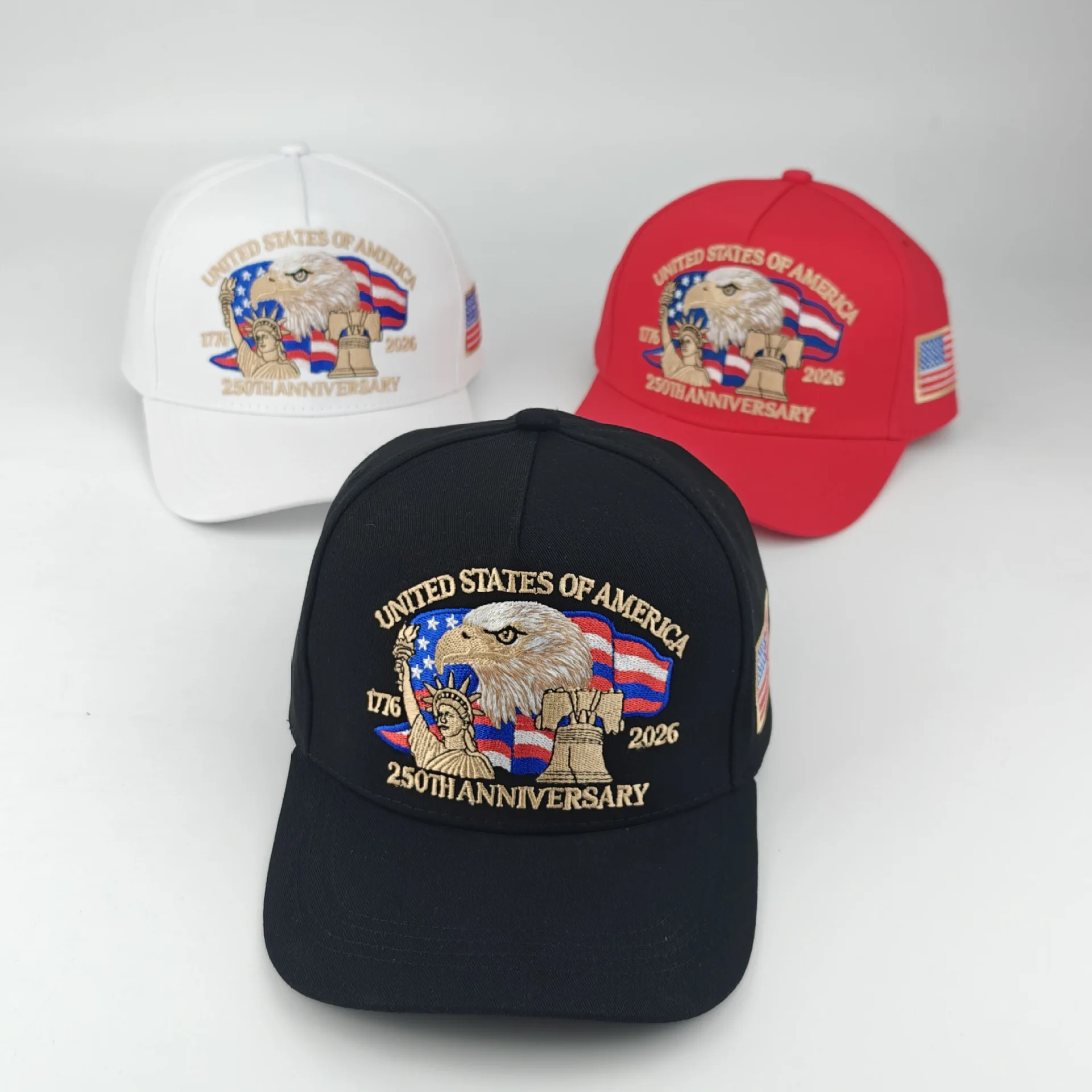 Eagle & Liberty,United States 250th Anniversary Hat,250th Anniversary USA Hat,Bald Eagle Embroidery Patriotic Baseball Cap 2026