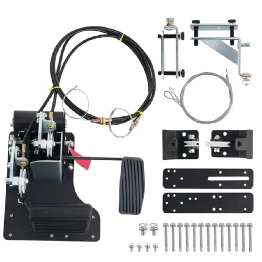 

maXpeedingrods ACAR-B7D Dual Control Gas and Brake Pedal for Driver Training Vehicles Black Durable ABS Plastic Precision Adjus