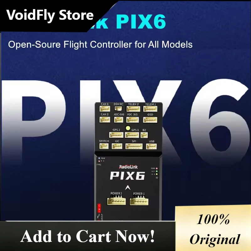 VoidFly Radiolink PIX6 Open-source Flight Controllers For All Models Dual-gyro Built-in Dual GPS OSD Support For Airplane Car Bo