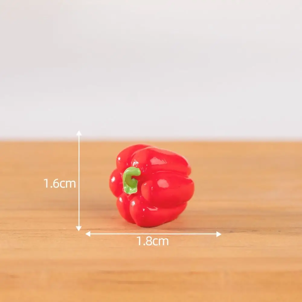 Cute Vegetable Figurines Miniatures Mini Handicrafts Simulation Vegetable Basket DIY Resin Crafts Vegetable Model Wedding Party