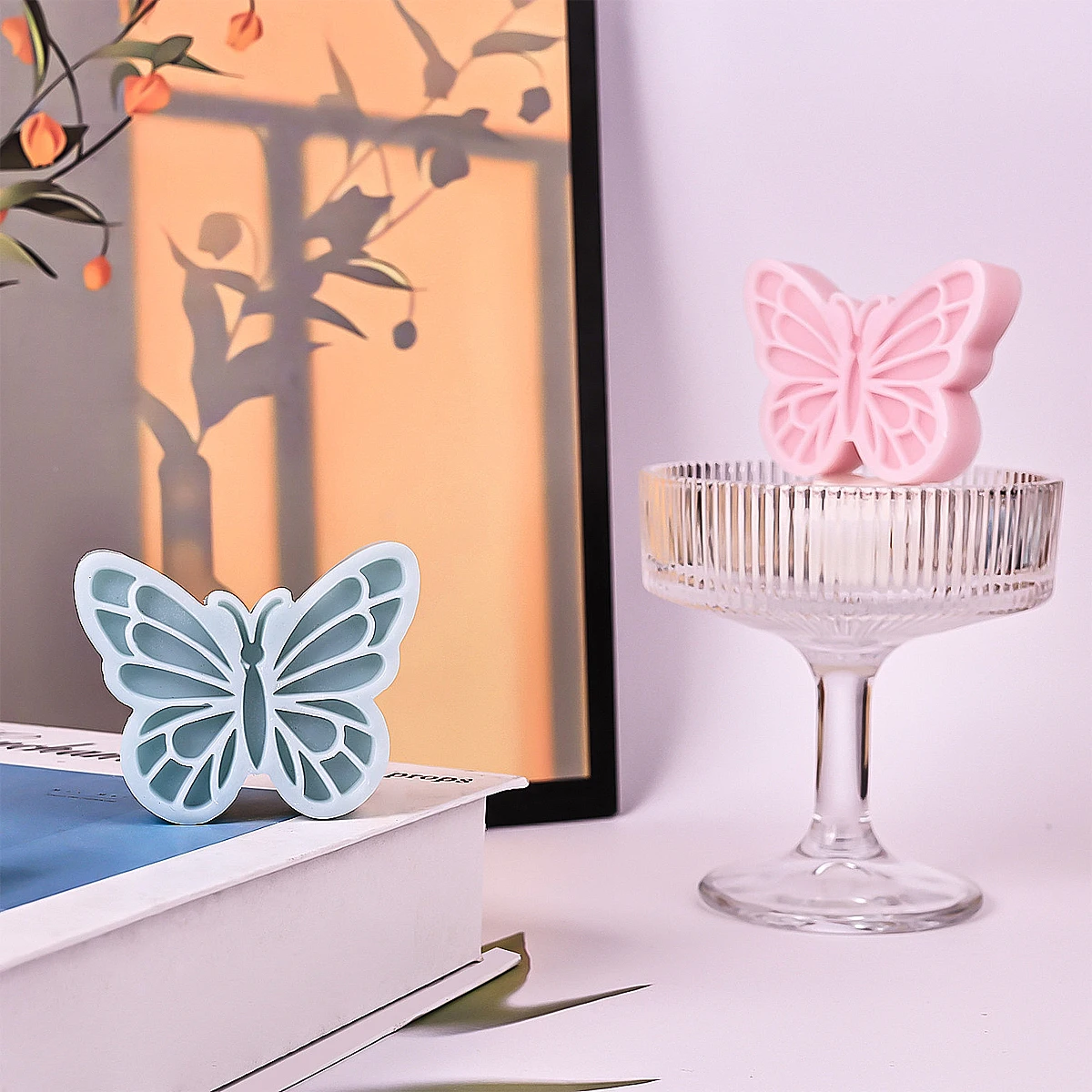 Rzeźba piękny motyl świeca silikonowe formy DIY seria owadów formy żywiczne aromaterapia mydło gipsowe ręcznie robione dekoracje do domu — zdjęcie 3