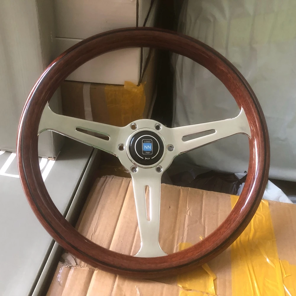 

Classic 350MM 14Inch Classic NXD Wood Steering Wheel Universal Racing Drift JDM Sport Wooden Grain Steering Wheel Volantes