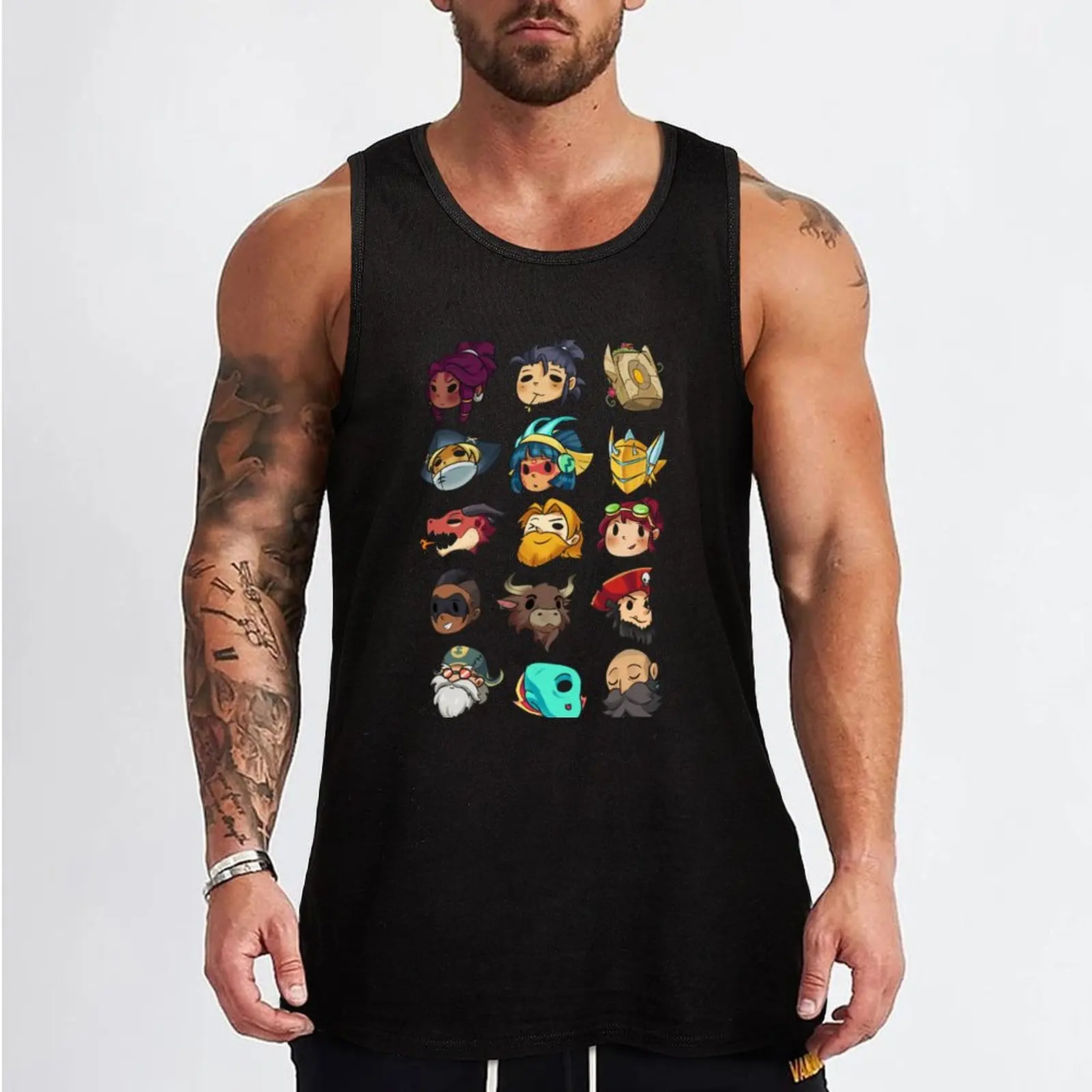 Brawlhalla Legends Set 1 of 2 Tank Top gym t-shirts man t-shirt gym man T-shirt sports