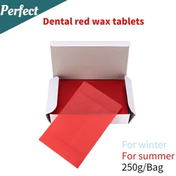 250g/Box Dental Wax Flakes Dentistry Lab Material Base Plate Red Pink 1Summer/Winter Use Modelling Wax 1.3mm &1.5mm