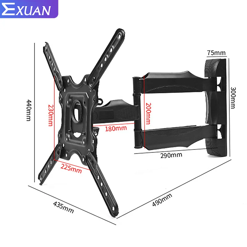 TV Mount Fit for Most 55-85inch TVs Swivel Tilt Horizontal Adjustment TV Wall Mount Bracket Articulating Arms Monitor Stand