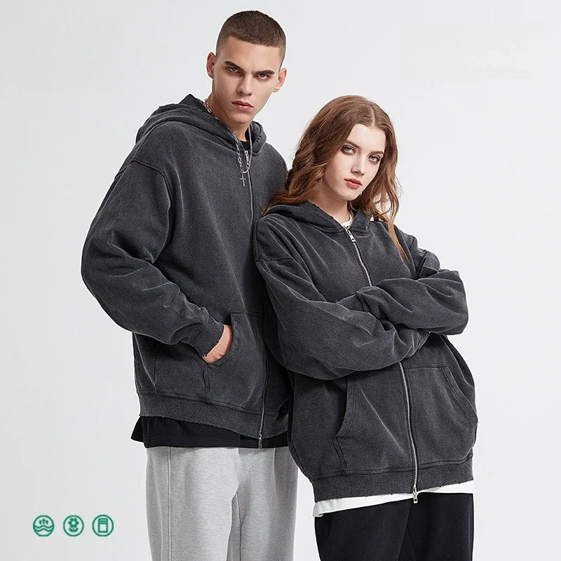 

Fashion Personality Hoodie Sweatshirt for couples Soild Color Layer Hooded Pullover Sweatshirt Y2k Retro Hip Hop men clothing