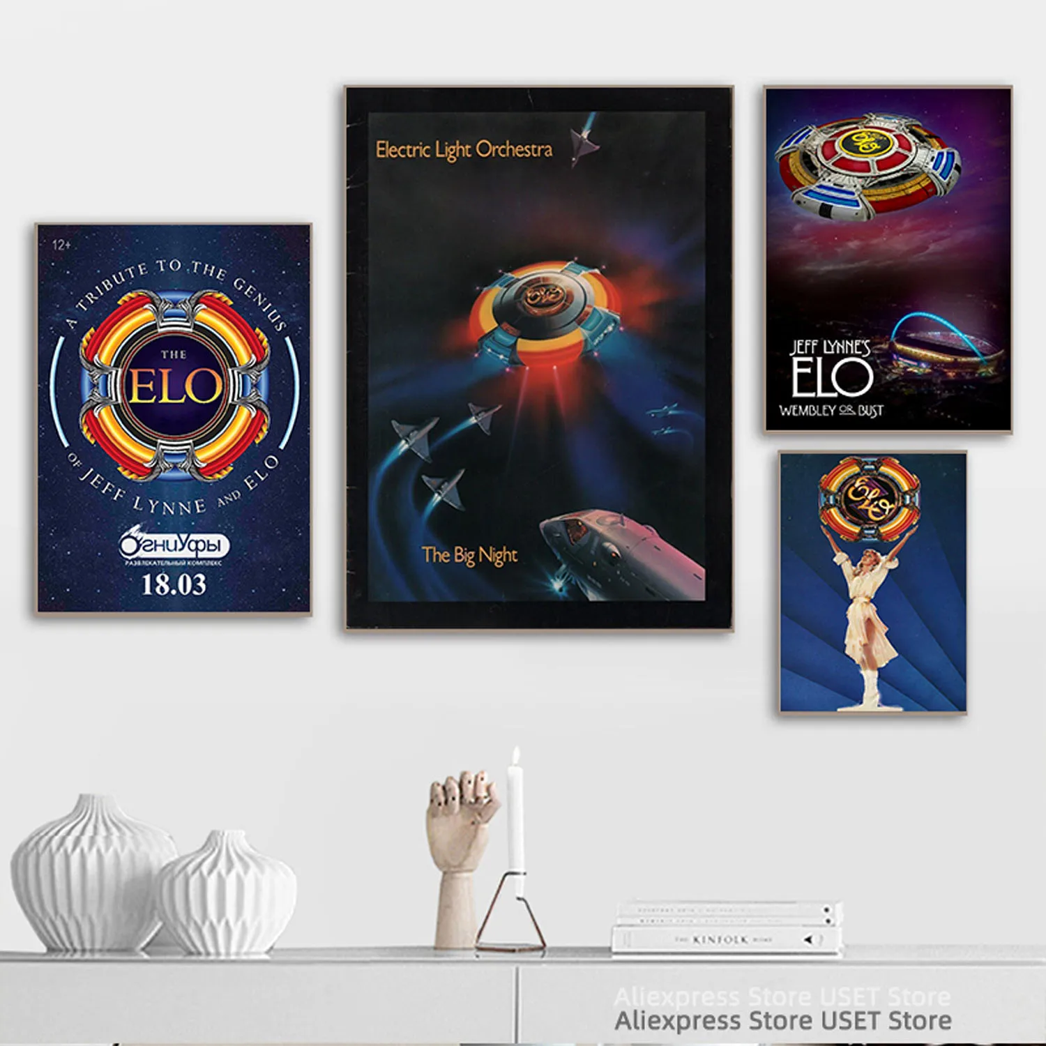 Electric Light Orchestra ,Singer Band Cover Album Music Star Canvas Posters and Prints Canvases Painting Home Decoration