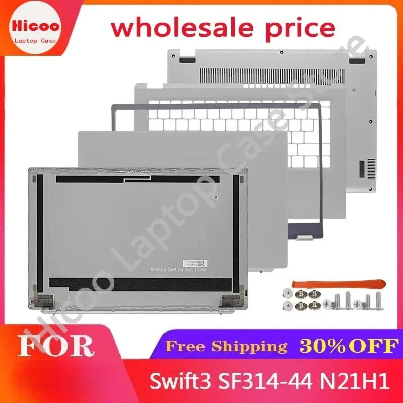 For ACER Swift3 SF314-44 N21H1 Laptop LCD Back Cover/Front Frame/Palm Rest/Bottom Cover/ Top Cover/Silver