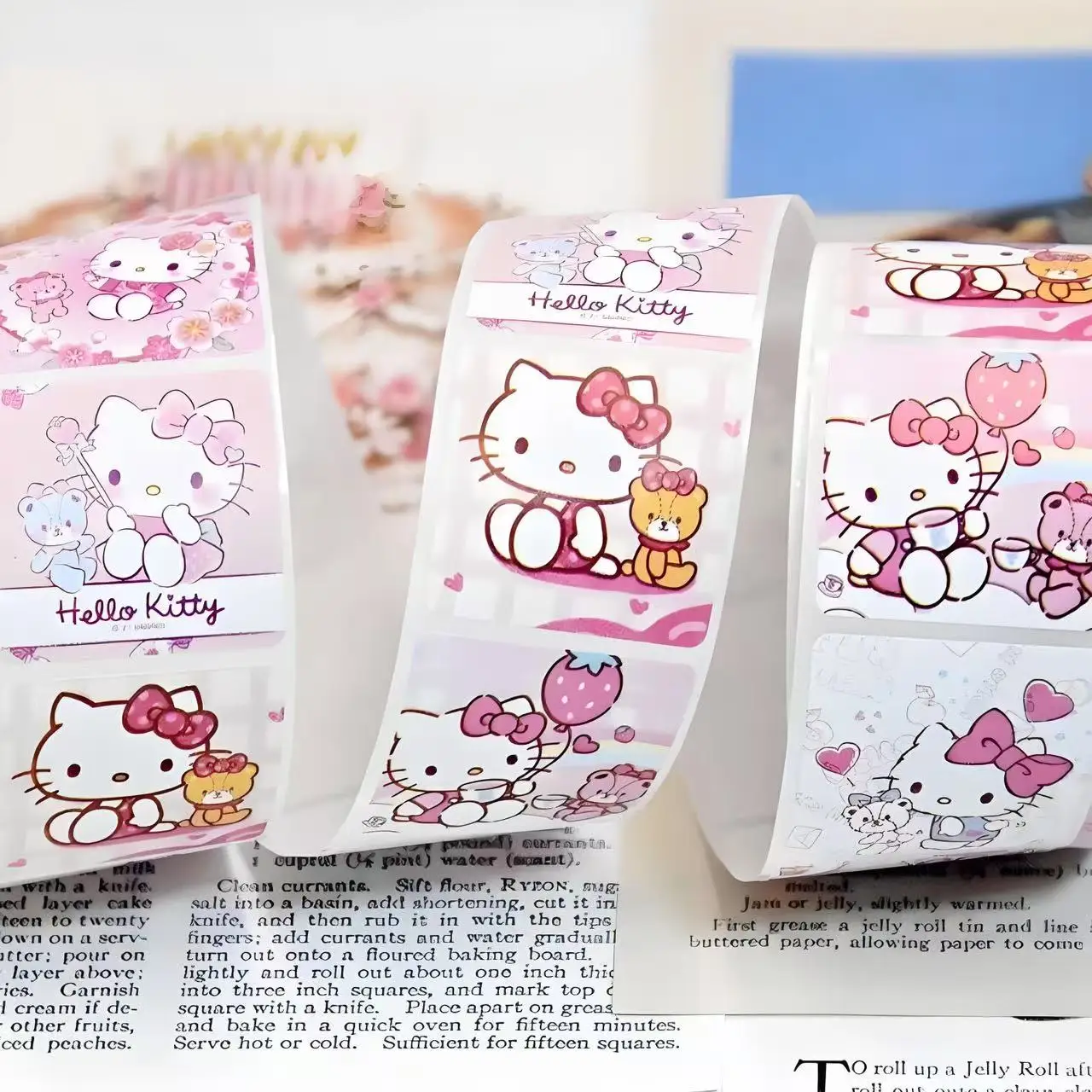 500 قطعة/لفة ملصقات سانريو هالو كيتي، شارات جرافيتي كرتونية عصرية كاواي، مقاومة للماء لزجاجة المياه هدية مجلة الكمبيوتر المحمول #4