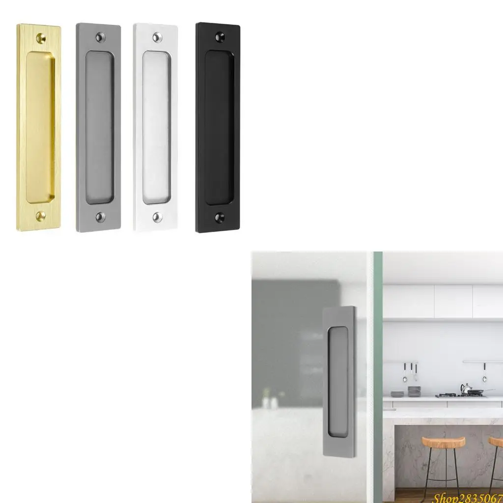 مقابض باب خزانة مربعة حديثة سبائك الزنك المتانة مقاومة للتآكل للمطبخ الحمام الأجهزة المنزلية 831F