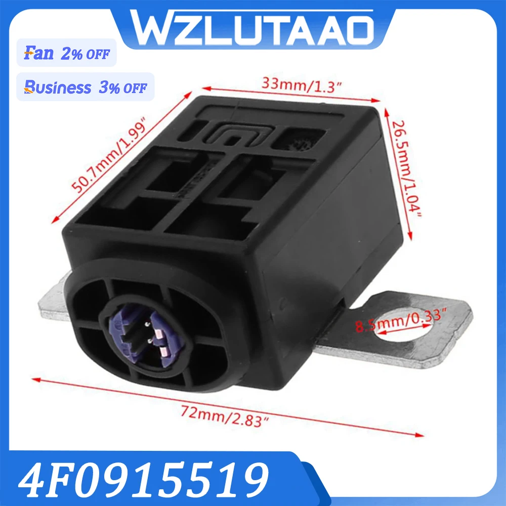 

4F0915519 Car Battery Cut Off Fuse Overload Protection Trip For Audi A1 A3 A4 A5 A6 A7 A8 Q5 Q7 Skoda Seat 4F0915519A