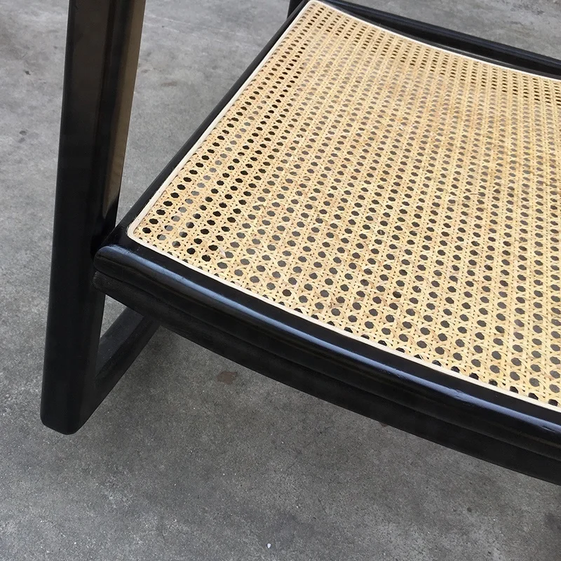 Modern Design Casual Rocking Chair Wooden Rattan Home or Hotel Dining Chair Living Room Unique Relaxing Furniture