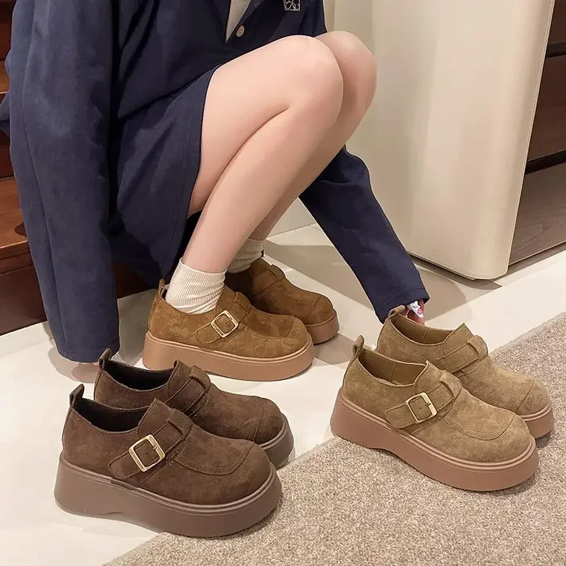 أحذية نسائية شباشب منصة لينة 2025 الراحة الخريف جولة تو أحذية الرجعية النساء النعال الإناث منصة لينة 2025 ريترو Au #3