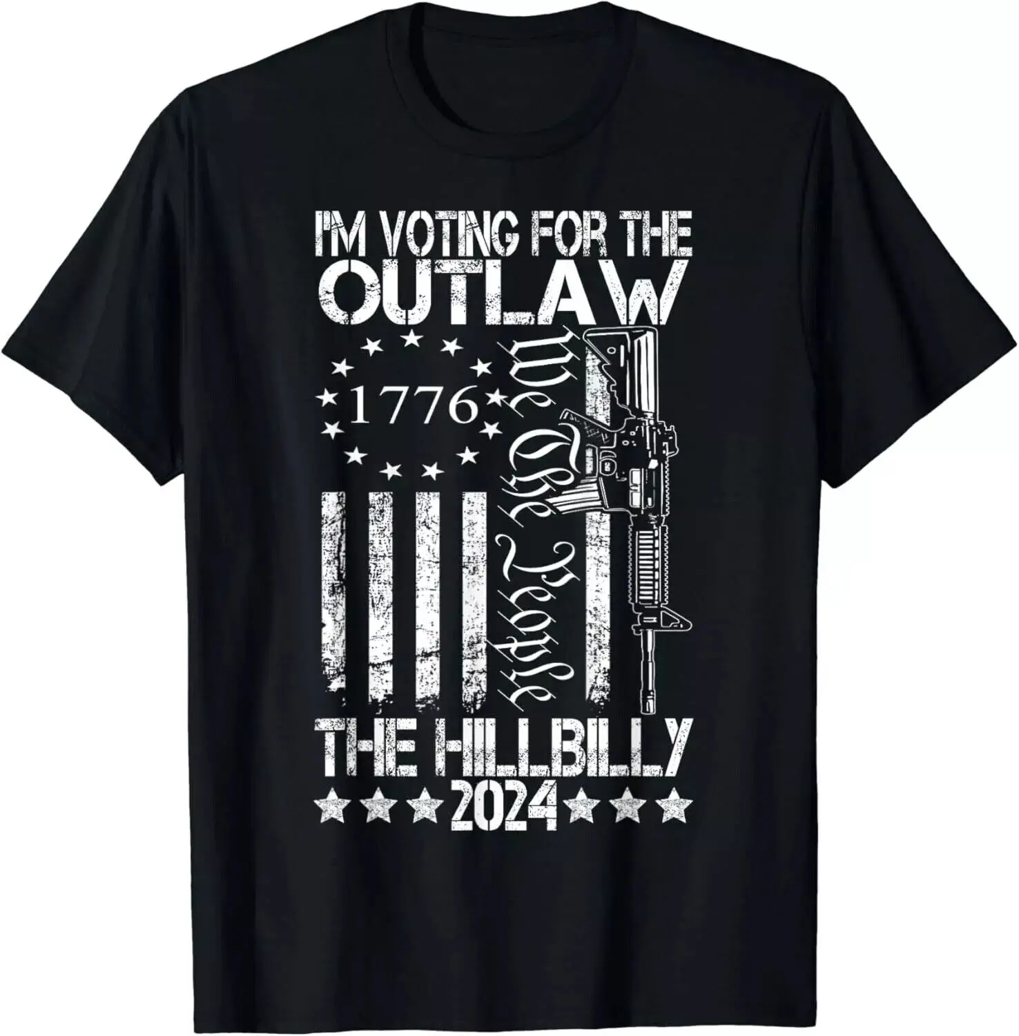 I'm Voting For The Outlaw And The Hillbilly 2024 Pro 45 Unisex T-Shirt