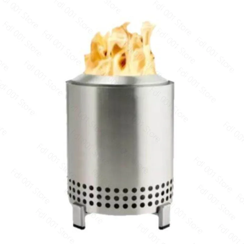 Large Outdoor Courtyard Camping\ Stainless Steel Smokeless Wood Stove