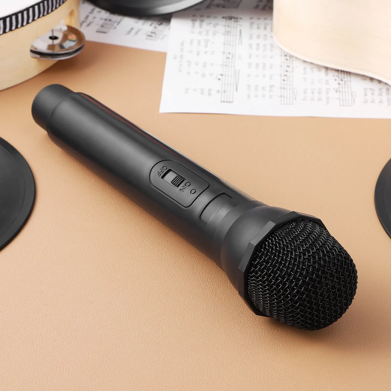 Fake Microphone Prop Realistic Lightweight Plastic Simulation for Party Stage Performance Public Speaking Microphone Prop