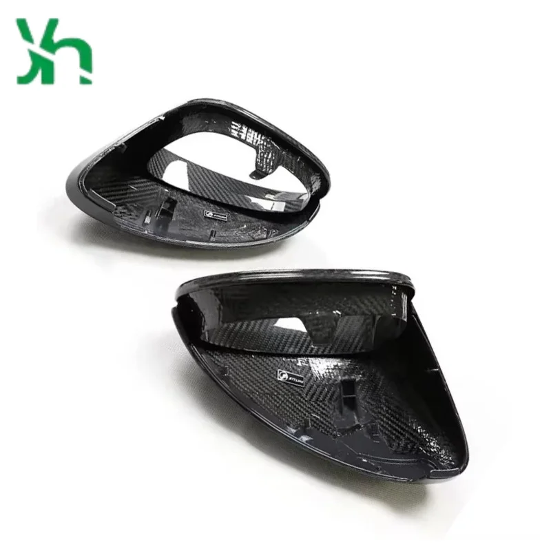 ポルシェ95Bマカン（2014年～）用、本物のフルドライカーボンファイバー製交換用ミラーカバー/サイドカバー