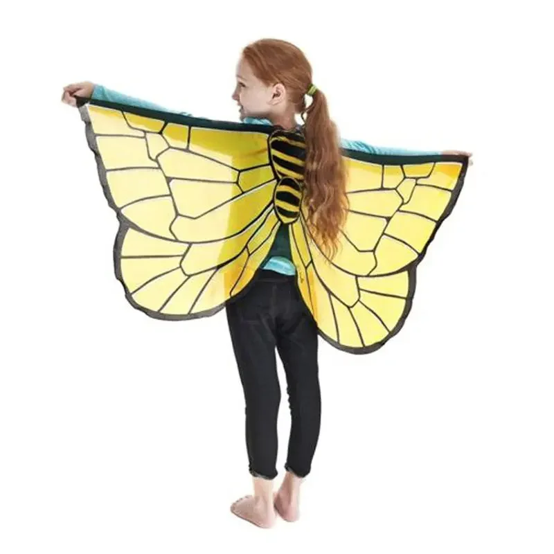 Butterfly Fairy Angel Wings para crianças, capa de Halloween, palco para meninas, dia de Natal e Natal