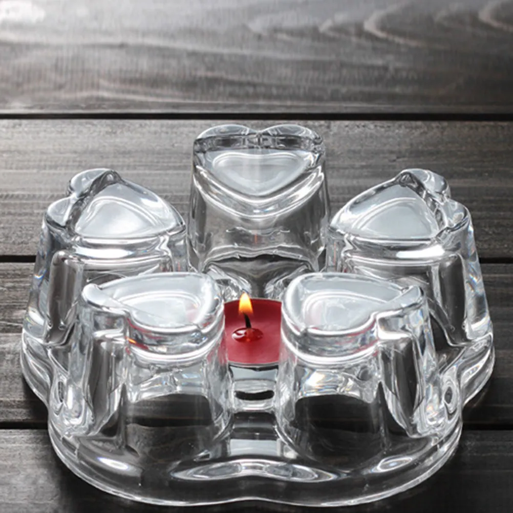 Crystal Glass Light Base Stand Warmer Stylish for Teapot Heating Household Warming