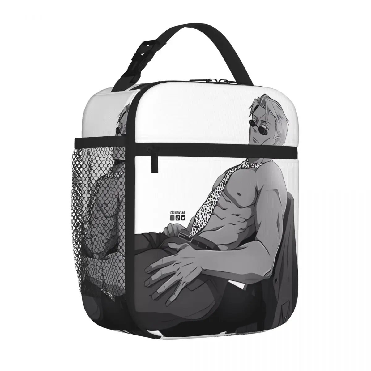 Bestselling Nanami Kento Chair Series Marble Print Picnic Lunch Bag Classroom Meal Meal Bag