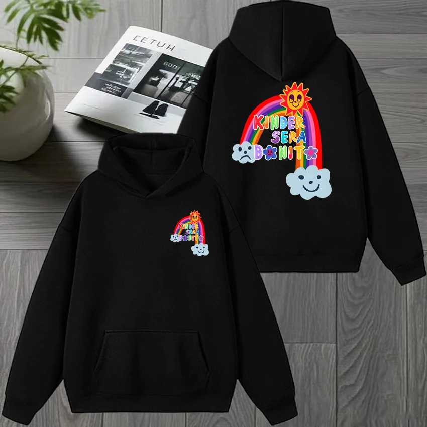 

Hot Singer Karol G Mañana Será Bonito Album Double Sided printed Hoodie Men women Trend Y2k pullover Unisex Fleece Sweatshirt