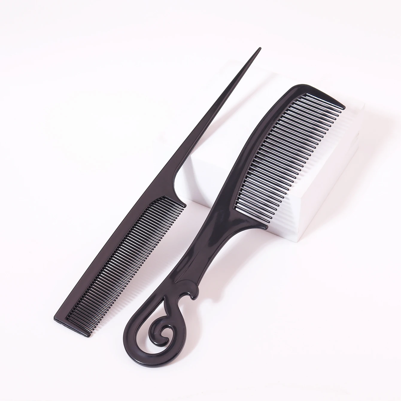 2Pcs Rat Tail Comb and Wide Tooth Comb Set，Teasing Lightweight Comb and Wide Tooth Comb For All Hair，Special for real hair wigs