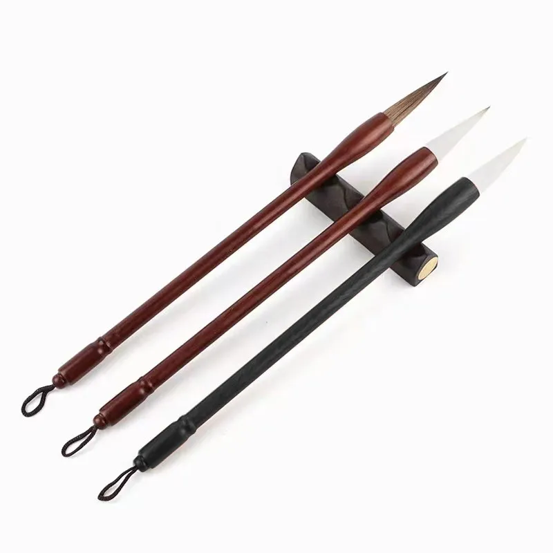

Regular Script Chinese Calligraphy Brushes Pen Set Wood Handle Clerical Script Practice Brush Beginners Landscape Painting Brush