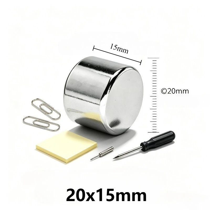 Powerful N35 Neodymium Disc Magnet 20x15 mm Round Permanent Rare Earth Magnetic Magnet 20*15mm for Handmade Projects