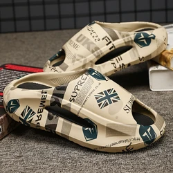 New Slippers Summer Fashion Beach Sandals Soft Casual Shoes Light Flip-Flops Jelly Bathing Outdoor Sport Hollow Breathable Light