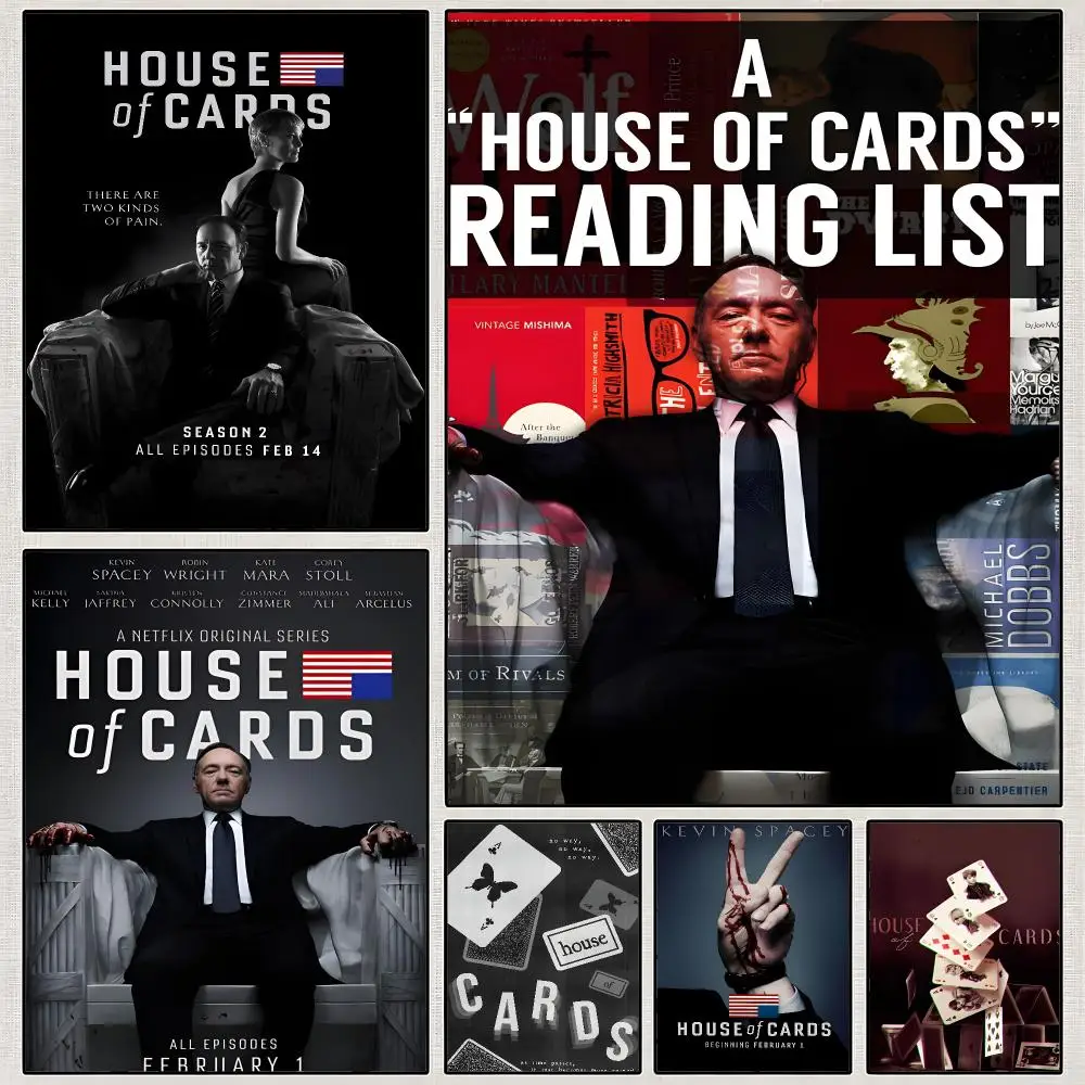 Series House Of Cards Political Drama Poster PP Wall Art Print Removable Water-Resistant Home Decor for Bedroom Apartment Gift