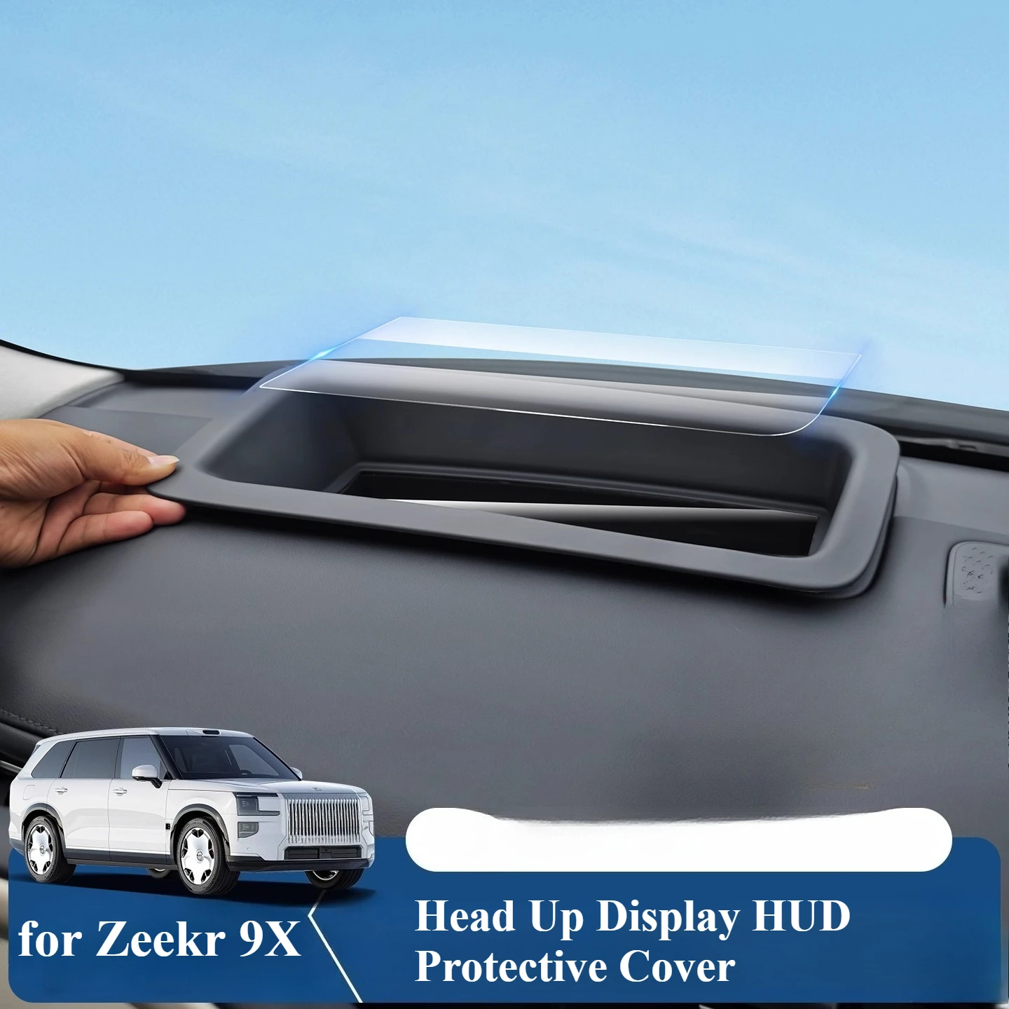 Good Quality NewFor Zeekr 9X 2025 Head-Up Display Protective Cover HUD Protective Cap Interior Modification Accessory