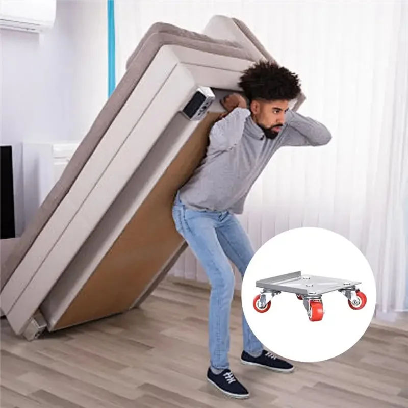 

FAST-Heavy Furniture Mover 5-Wheel Furniture Dollies With Locking Wheels Load Lifter Moving Tool Set With Anti-Skid Pad Home
