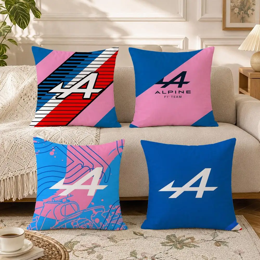Brand-Alpines AutomobileS Cushion Cover Soft Square Throw Pillow Covers Set for Sofa Bedroom Car Home Decoration