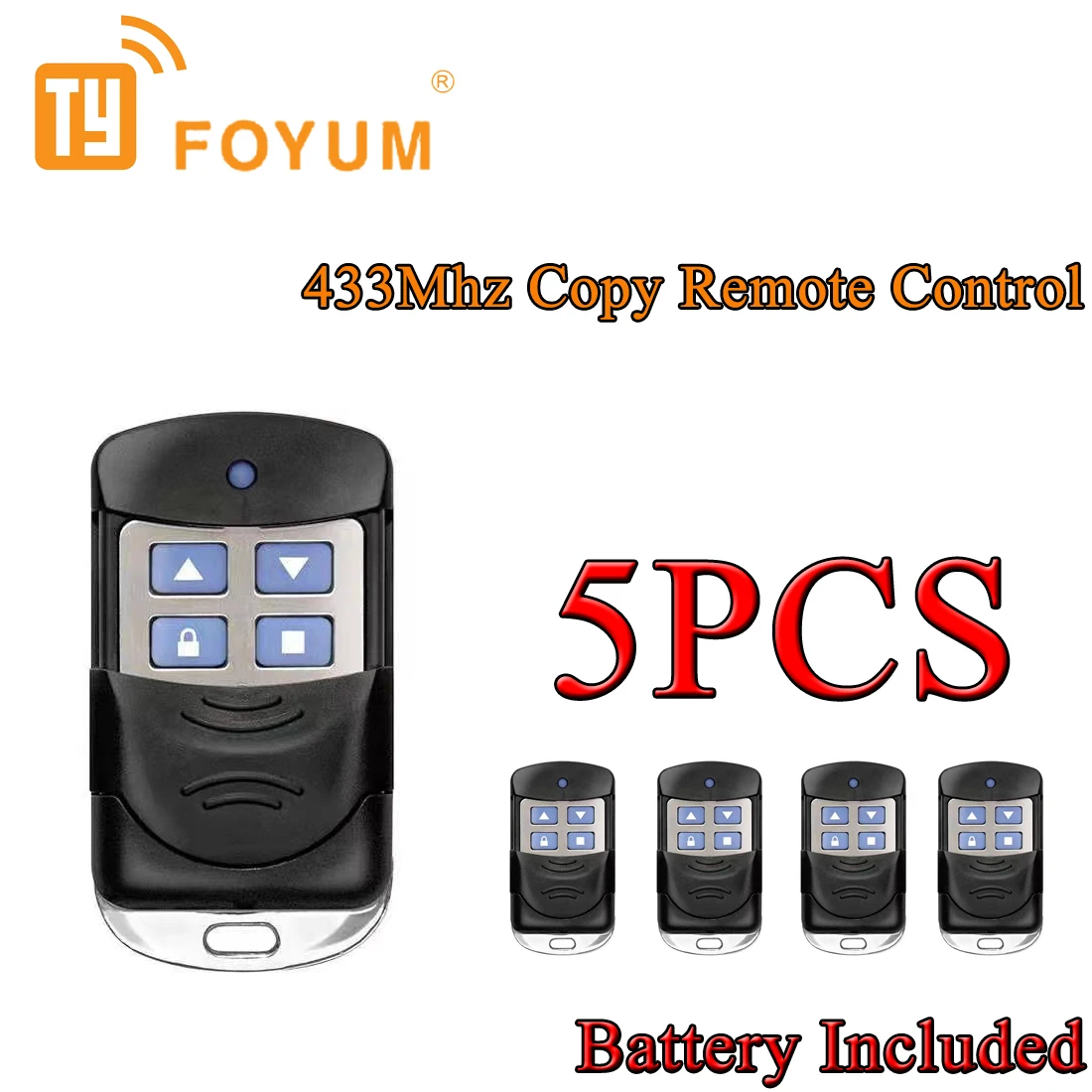 Wholesale Price Cloning Duplicator 5PSC Warehouse Key Garage Gate Door Opener Remote Control Clone Learning Code Cloning Code