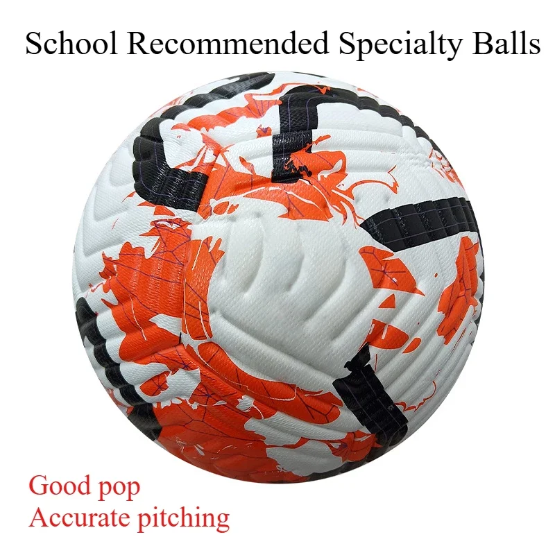 Soccer Ball , Leather Children, Teenagers, Adults, Training Games, Outdoor Sports Team Supplies Soccer Ball