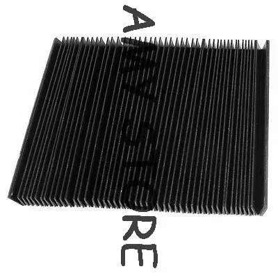 フライス盤長方形アコーディオン柔軟な保護ダストカバー-394-インチ展開-100x17x15cm-折りたたみ-17x10x15cm